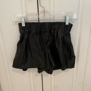 Rag and Bone leather shorts